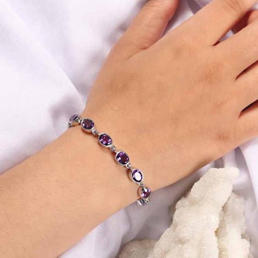 natural amethyst bracelet