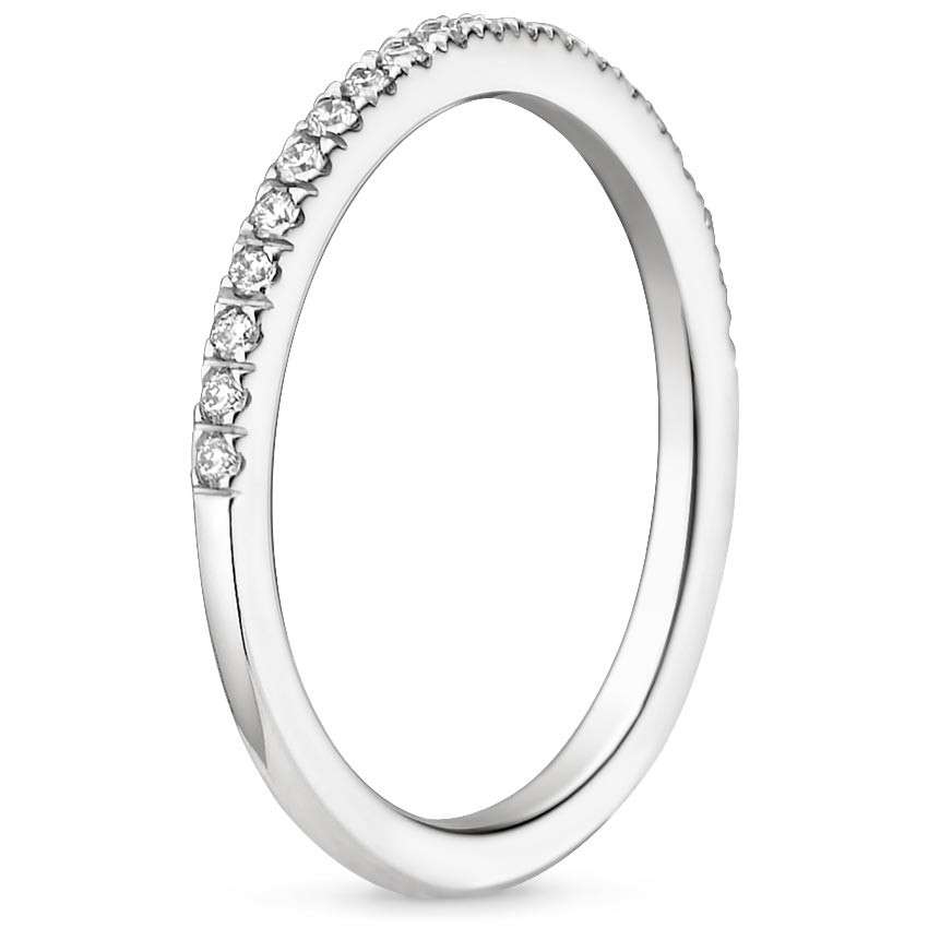 half eternity ring band silver