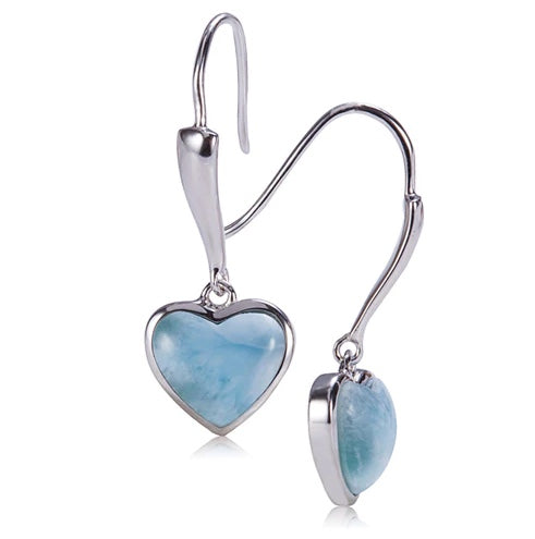 Handmade larimar earrings