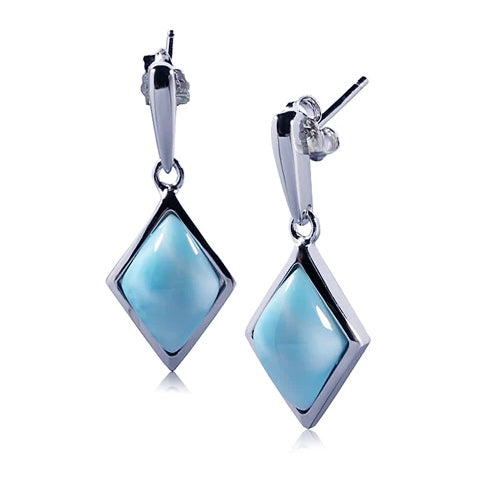 Larimar earrings silver
