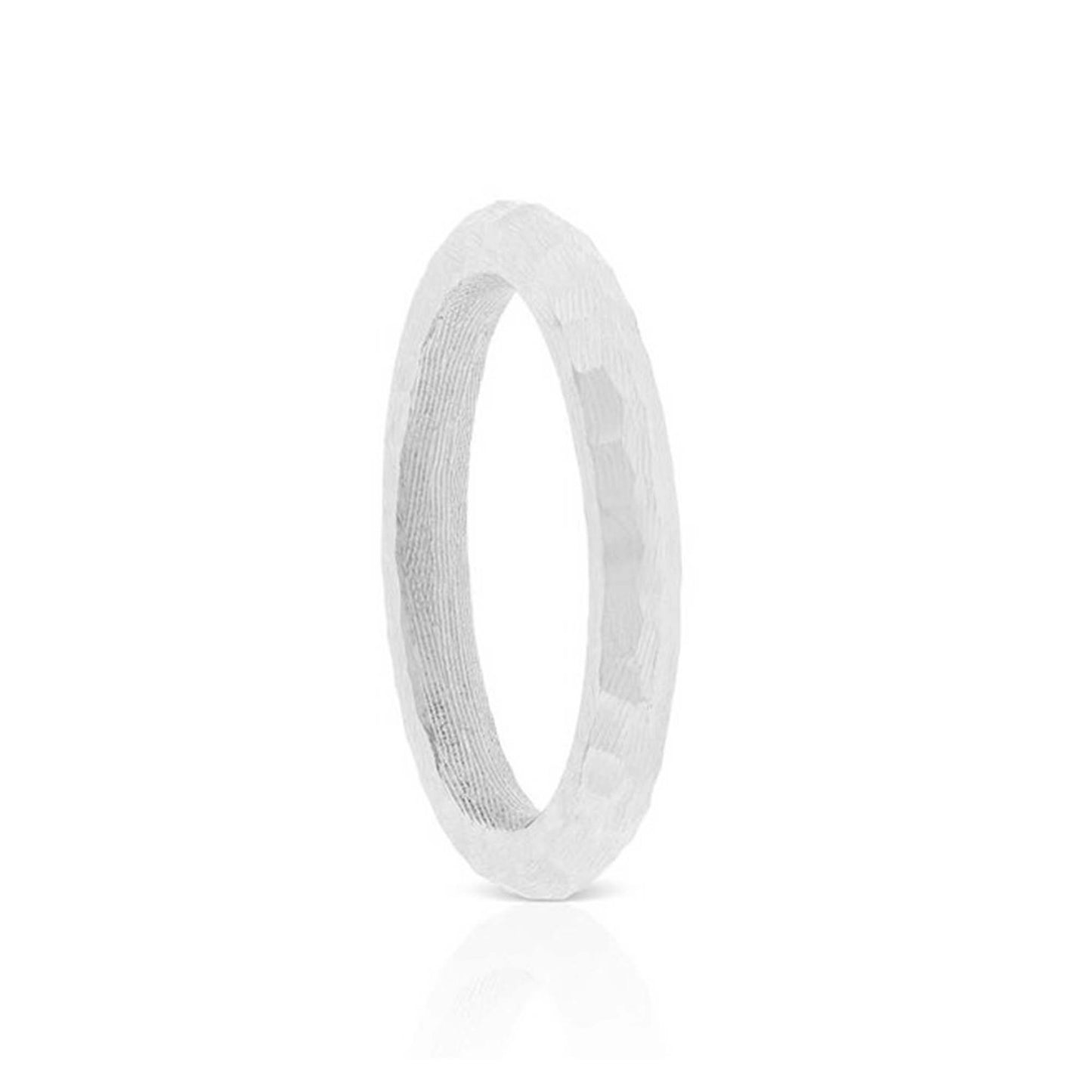 fingerprint silver ring