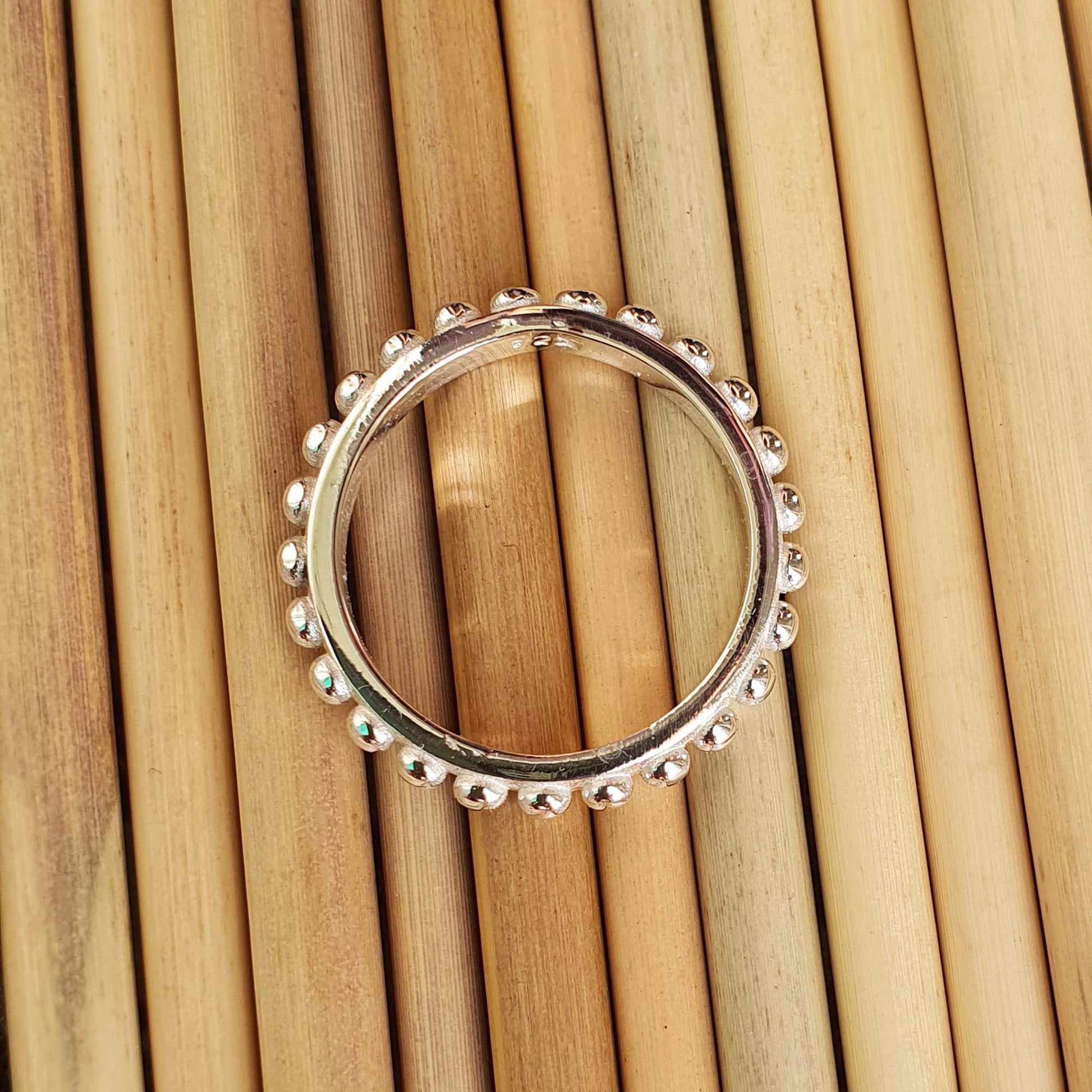simple silver stacking ring