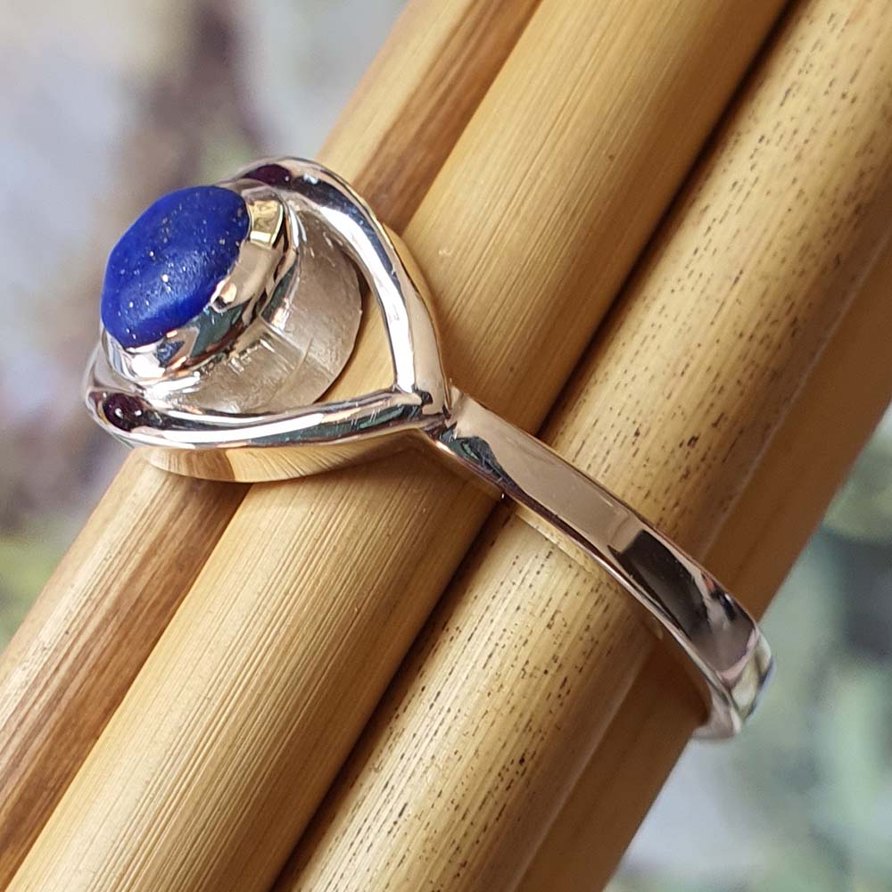 lapis lazuli evil eye ring