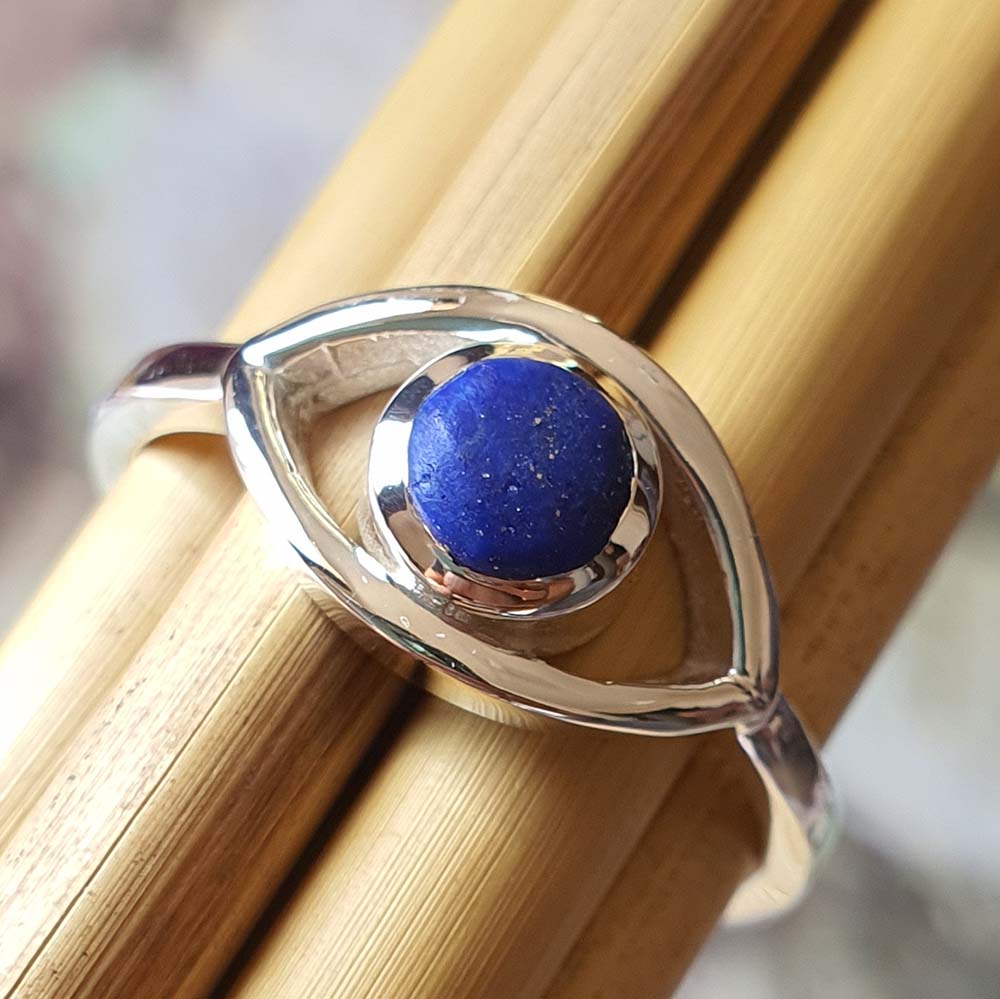 sterling silver lapis ring