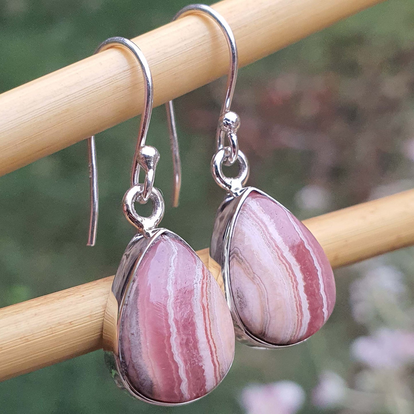 pink gemstone earrings for women
