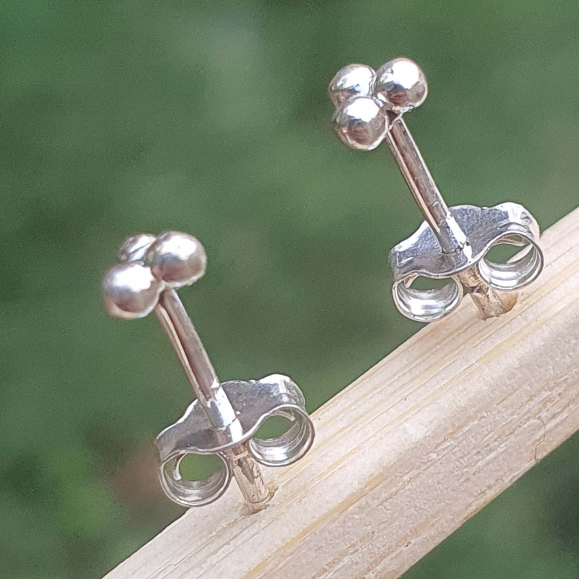 dotted silver studs
