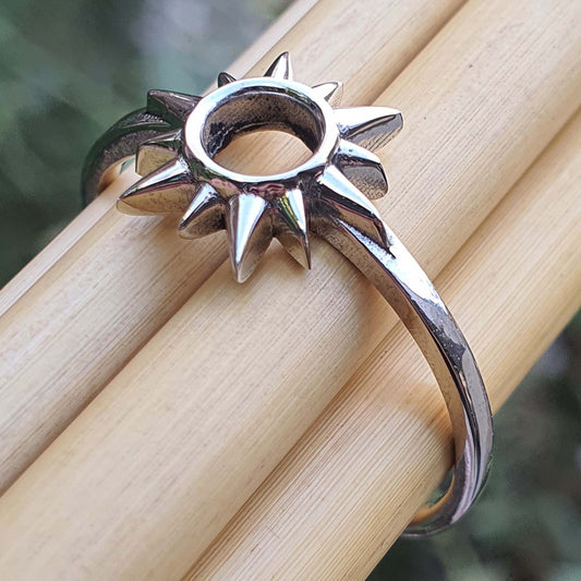 sun silver ring