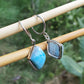 blue larimar handmade earrings