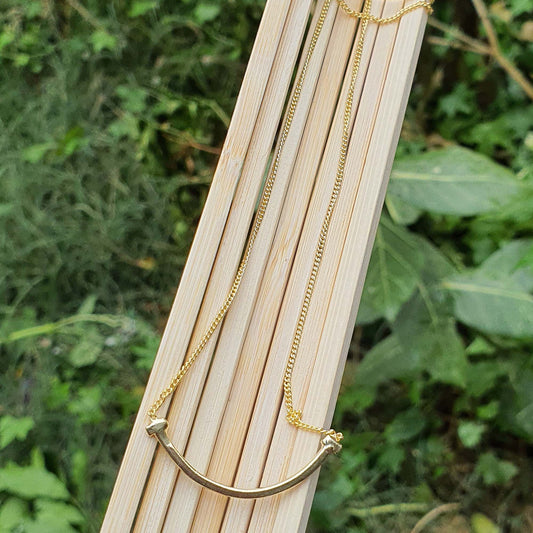 sterling silver smile pendant necklace