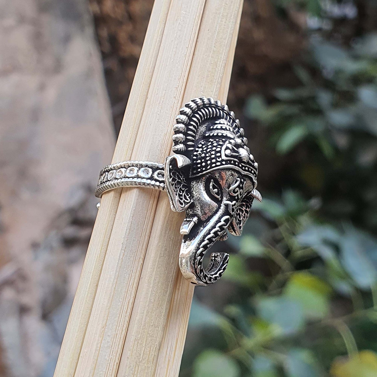 silver designer ring