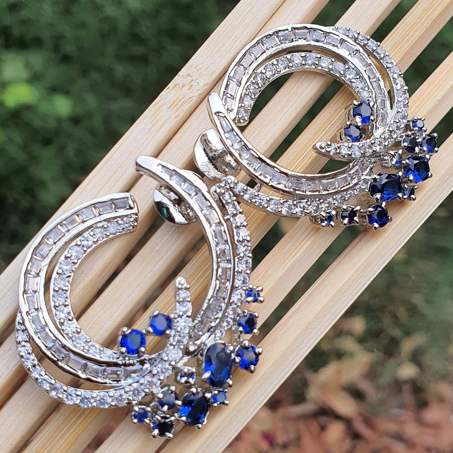 cz hoop earrings