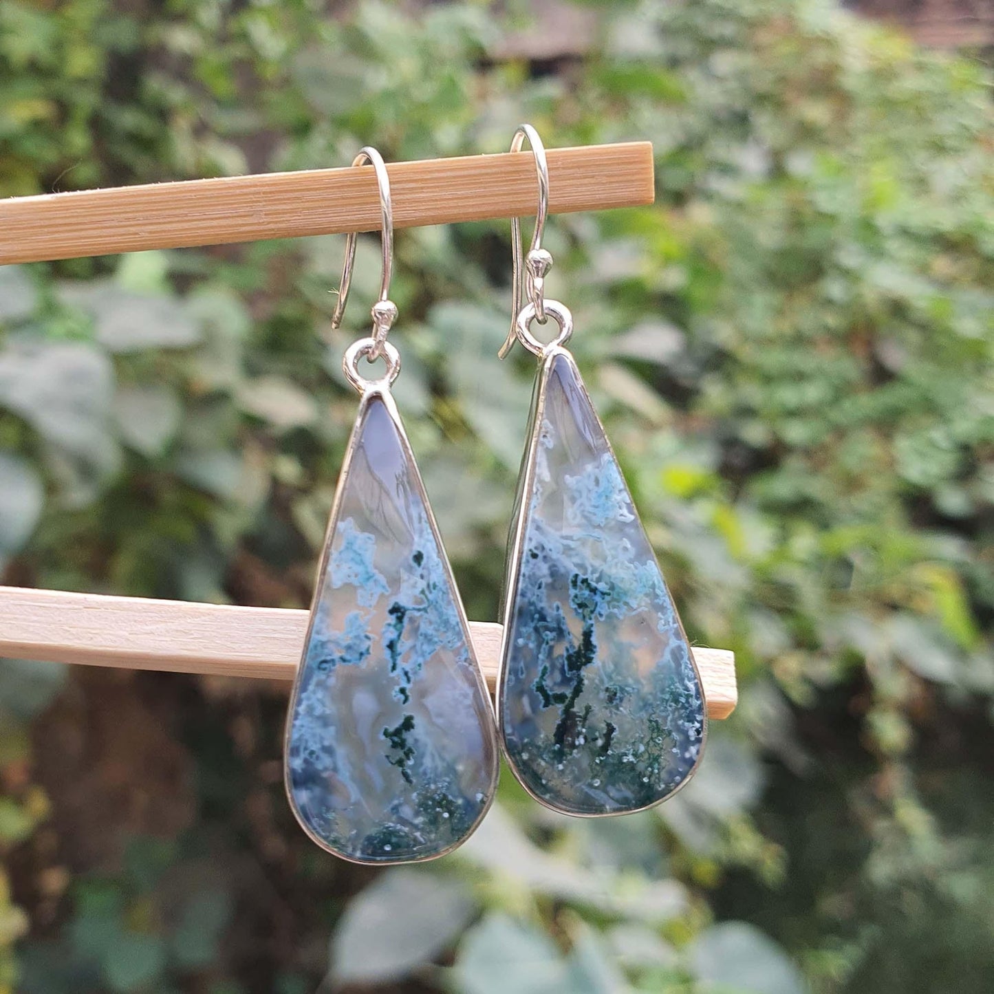 Moss Agate Earrings