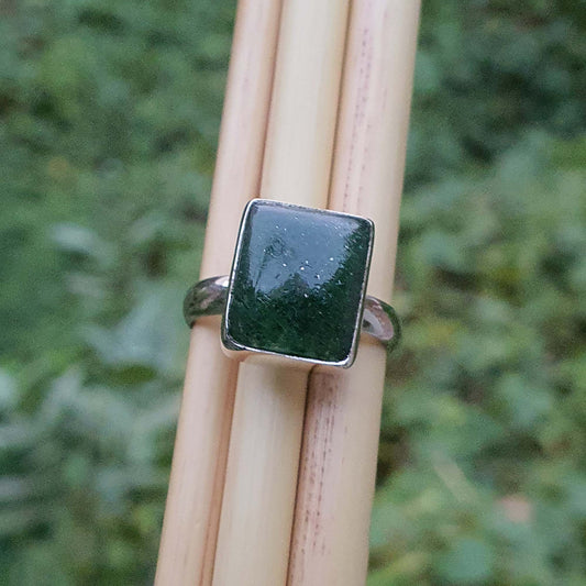 Natural Green Aventurine Ring