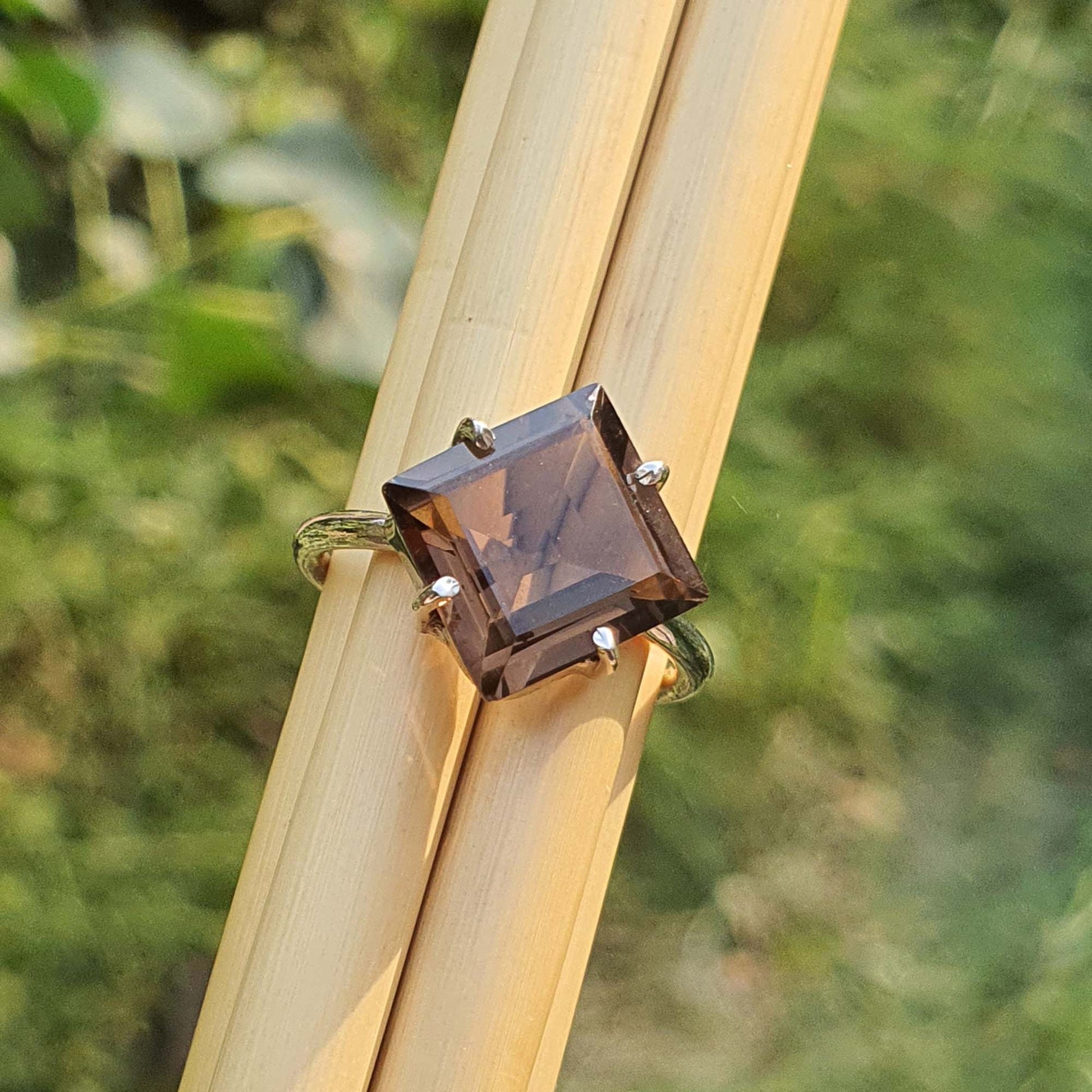 Natural Smoky Quartz Ring