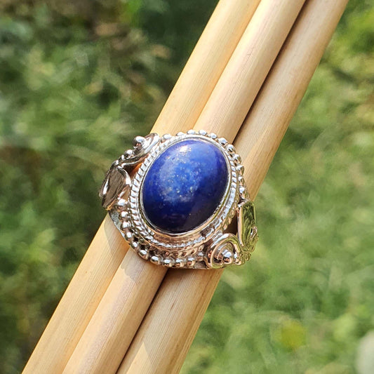 blue lapis lazuli ring