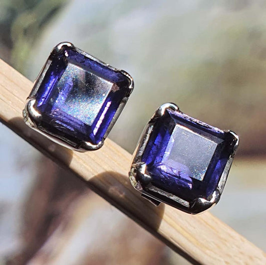 blue iolite earrings