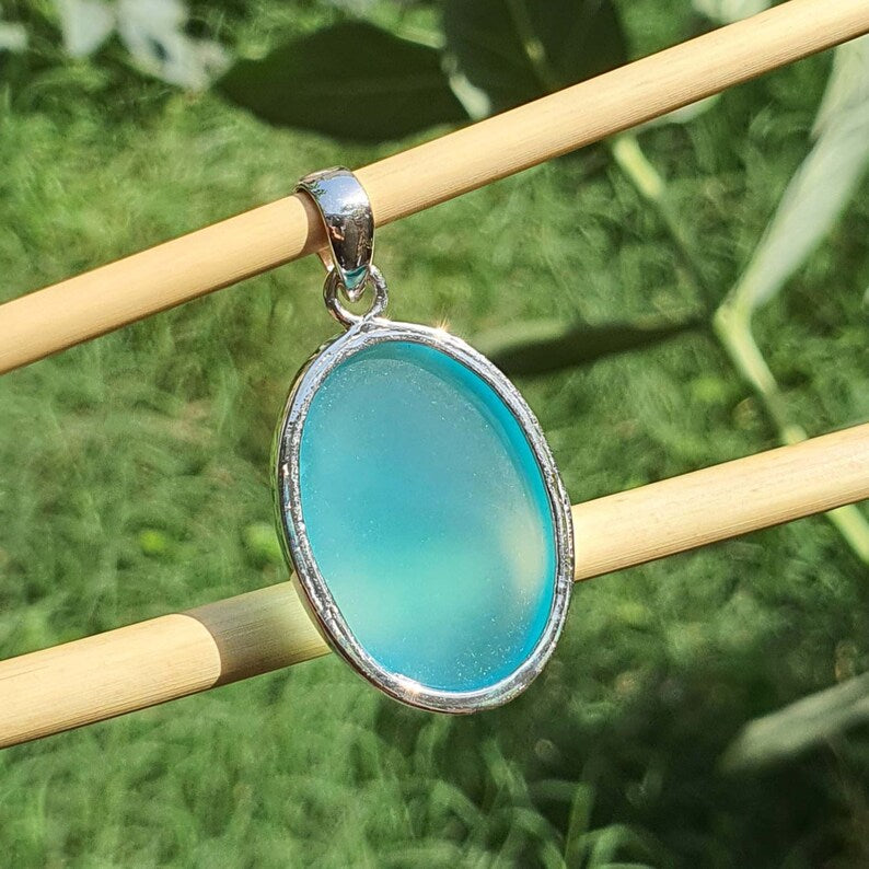 blue gemstone pendant