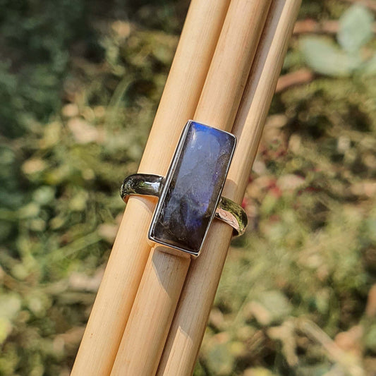 labradorite silver ring