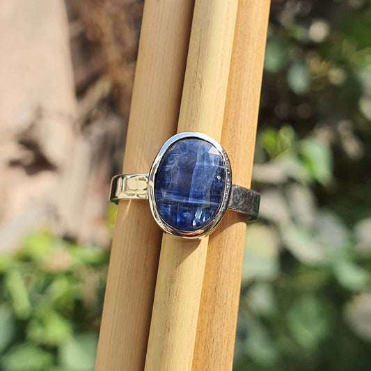 natural kyanite ring