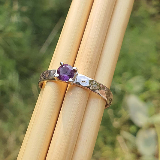 purple amethyst ring for women