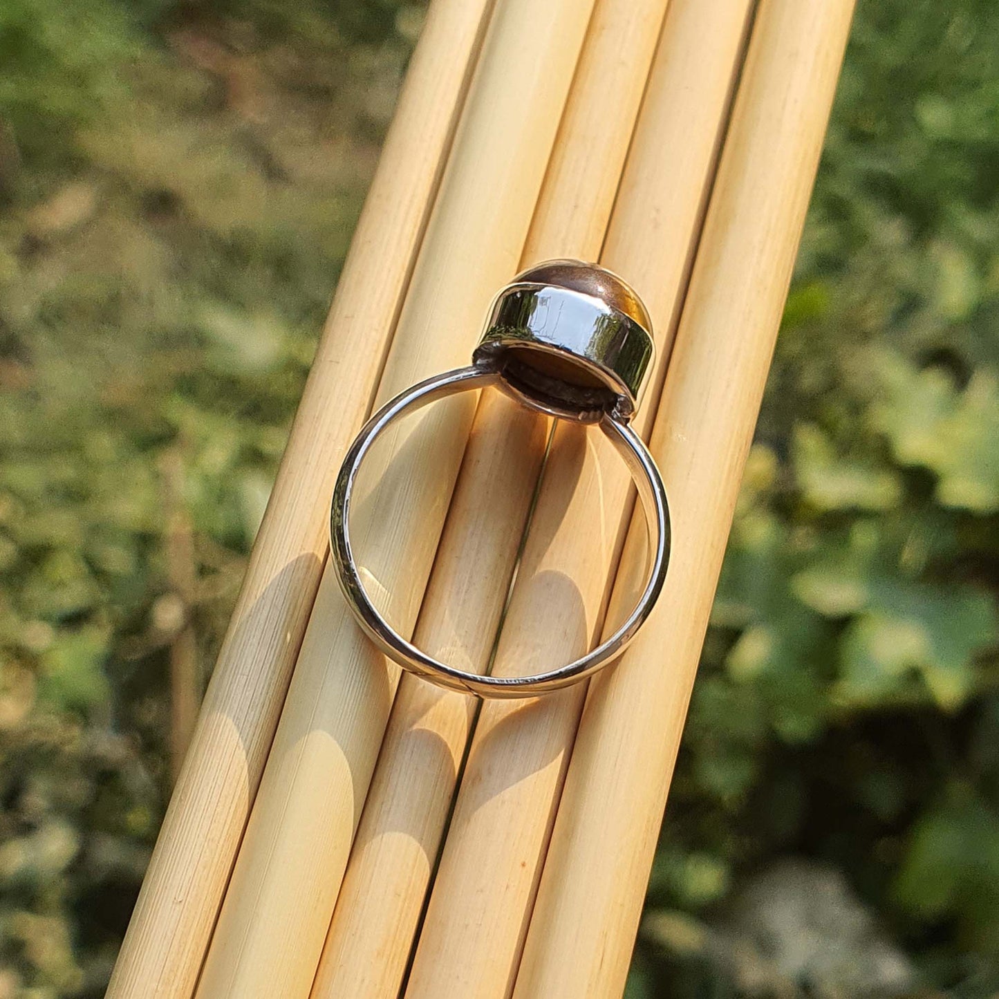 sterling sliver gemstone ring 