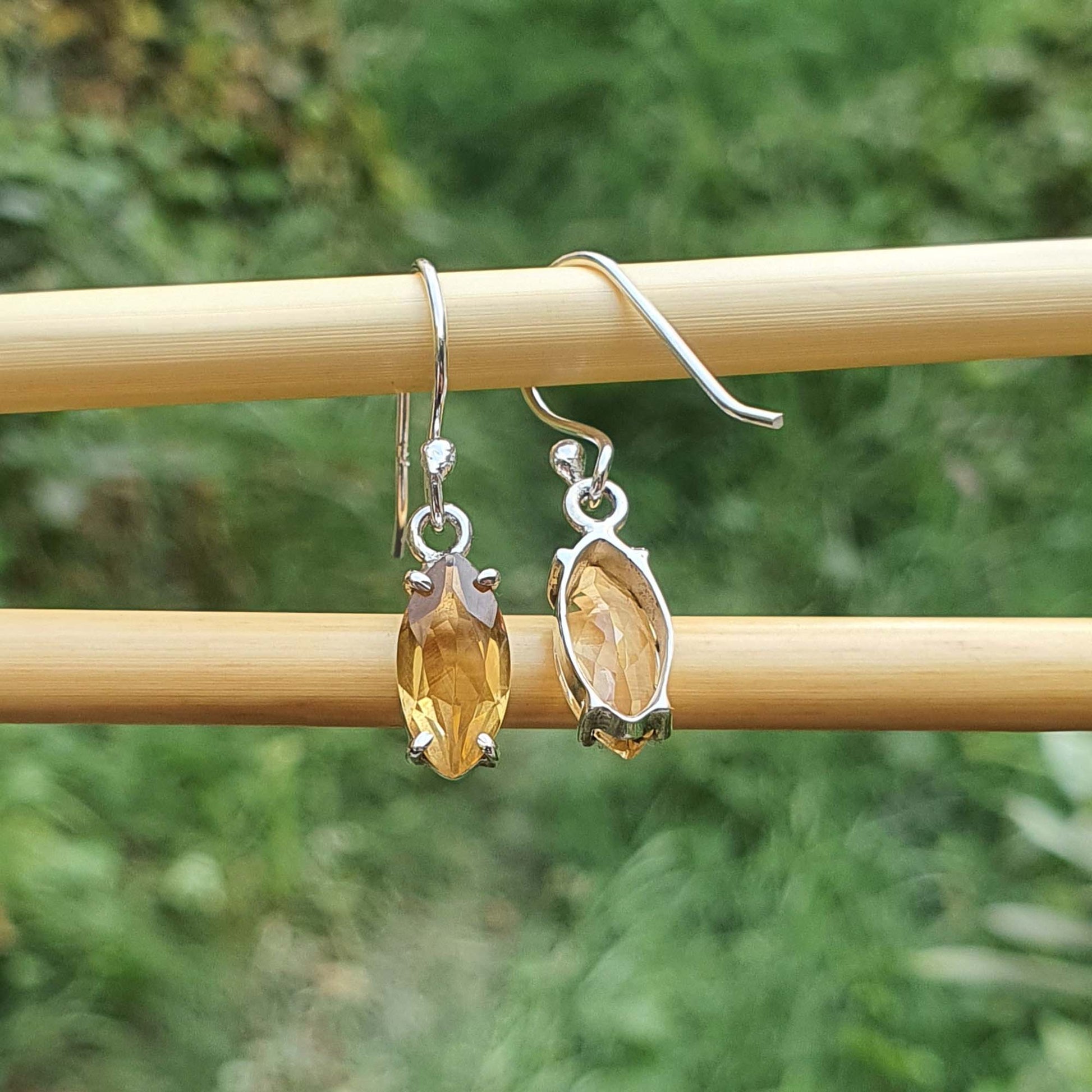 yellow gemstone earrings