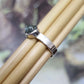 simple silver tourmaline ring