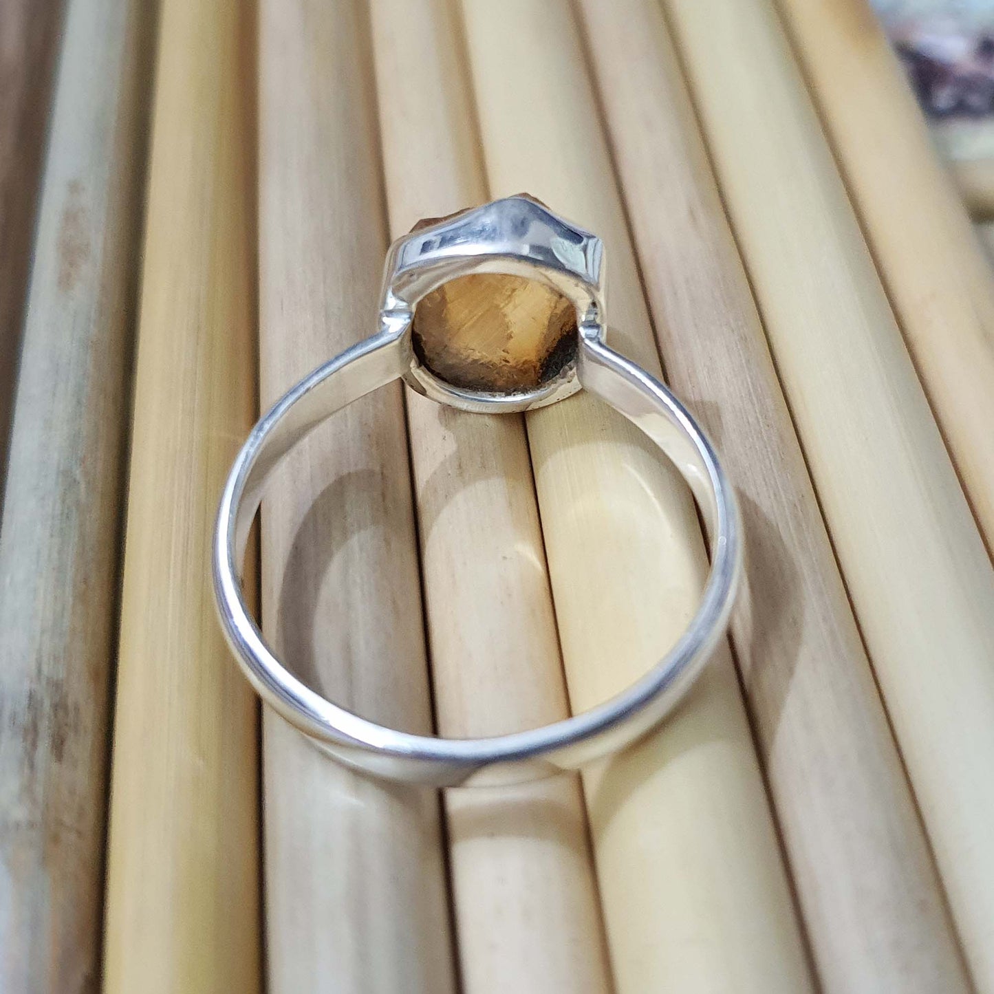 handmade citrine ring