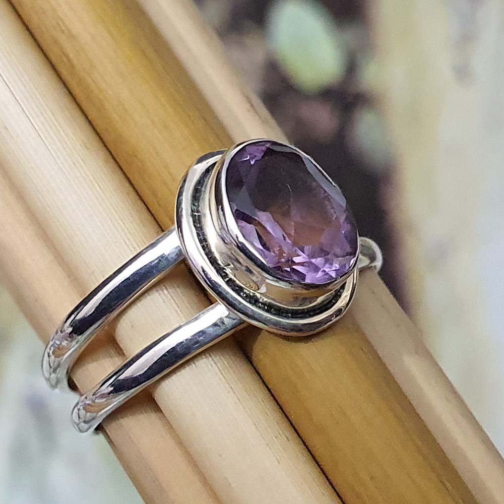 purple amethyst ring