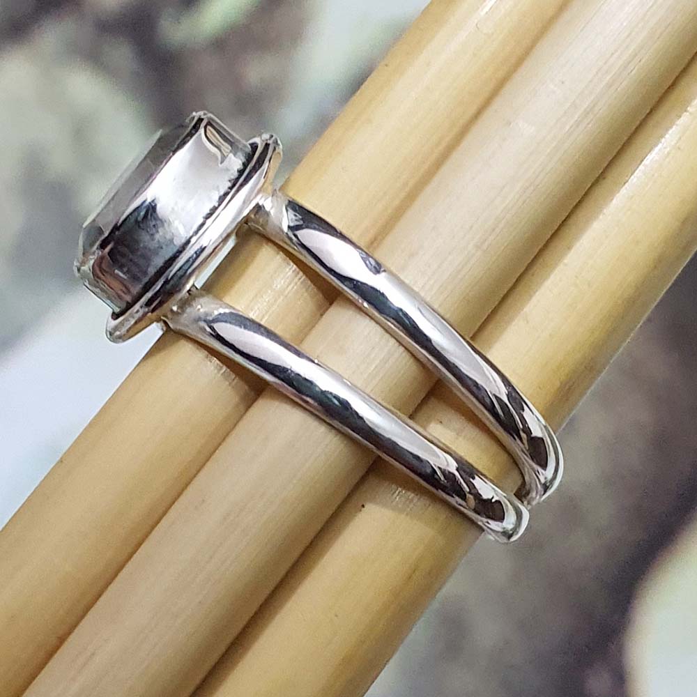 double band silver ring