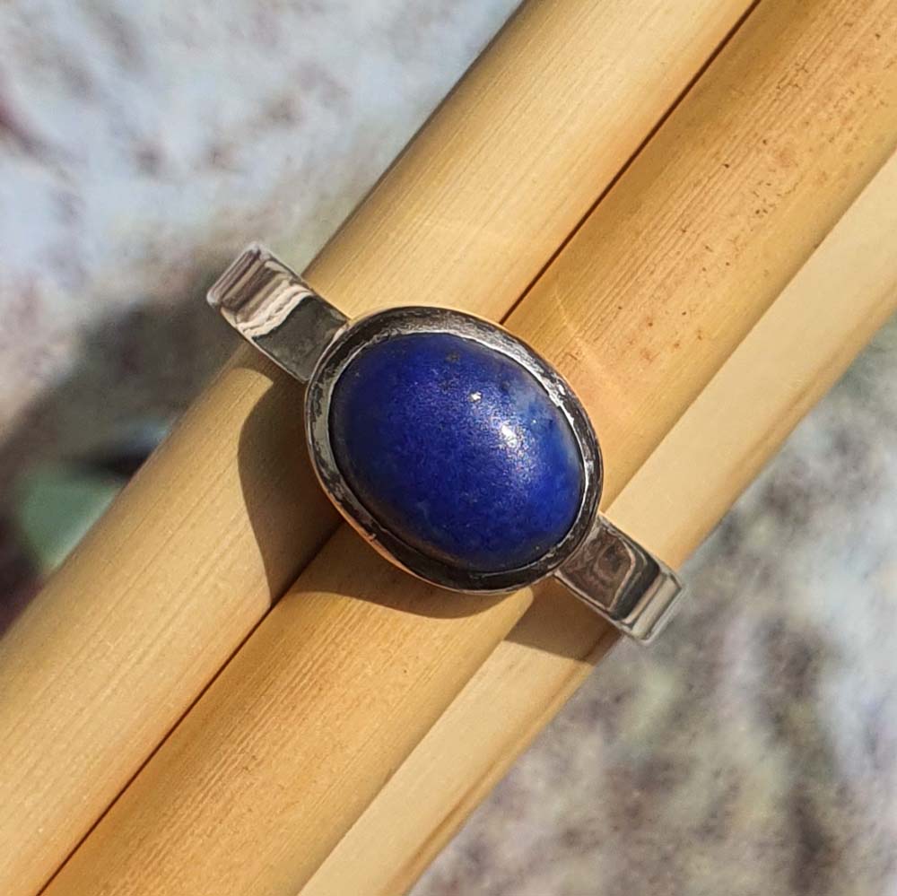 oval lapis ring
