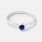 stackable blue stone ring