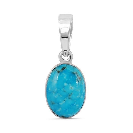 oval turquoise pendant 