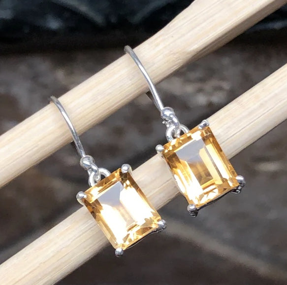 yellow citrine earrings