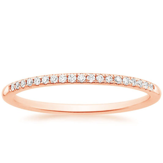 infinty rose gold ring