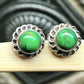 green copper turquoise stud