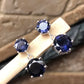 Blue iolite earrings for women