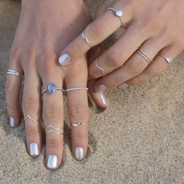 Stackable Moonstone Ring Jewelry
