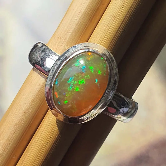 ethiopian opal ring