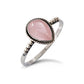 pink rose quartz ring