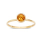 yellow citrine gemstone ring