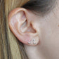 ocean wave stud earrings for women
