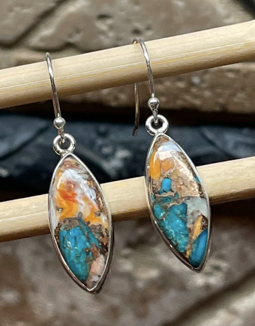 Oyster Copper Turquoise Earrings