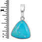 Triangle Blue Turquoise Pendant Necklace Charm Jewellery