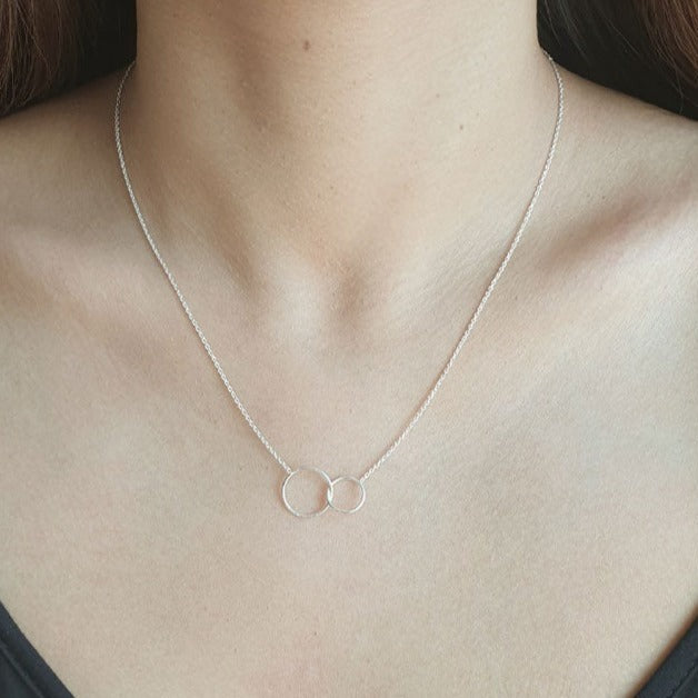 double circle necklace