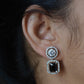 delicate cz earrings