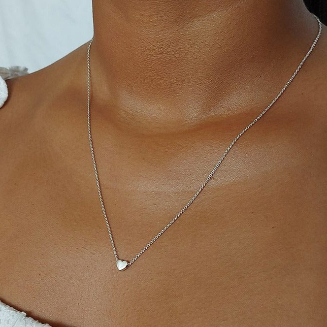 tiny heart necklace jewelry
