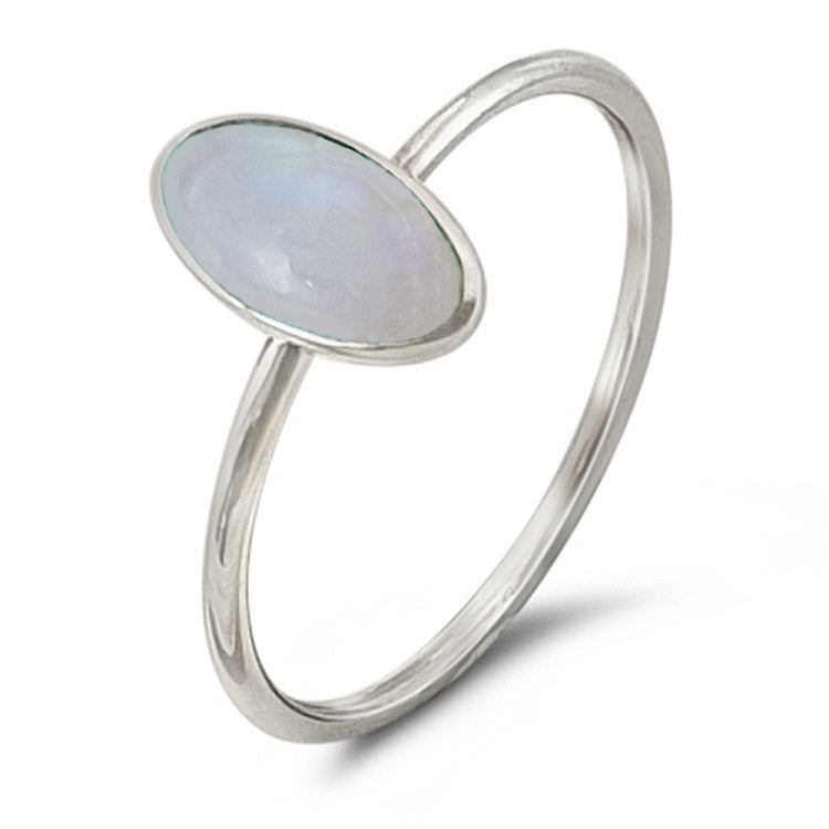 simple moonstone ring