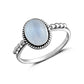 oval moonstone ring