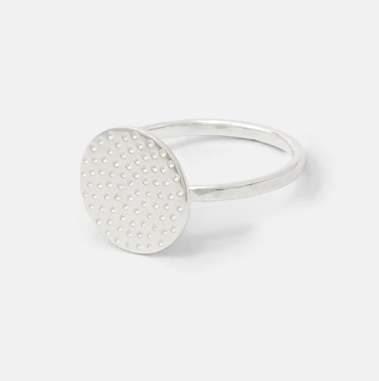 Dotted Silver Ring
